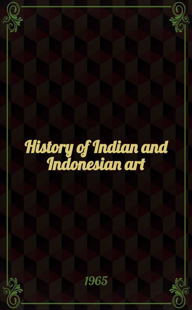 History of Indian and Indonesian art