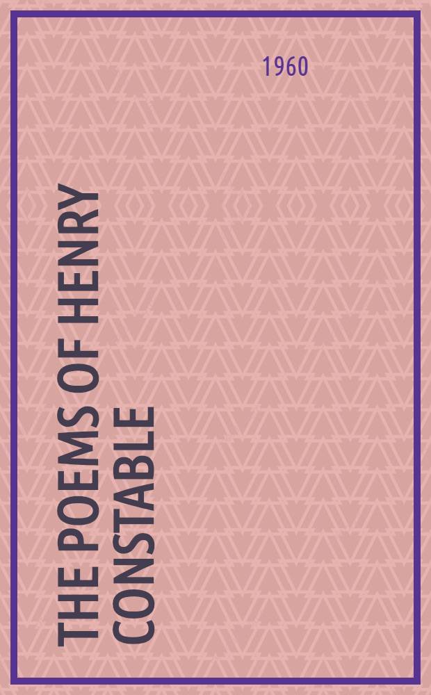 The poems of Henry Constable