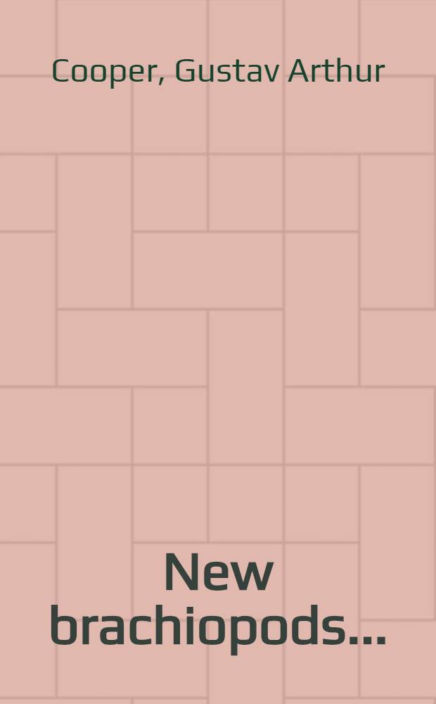 ... New brachiopods ...