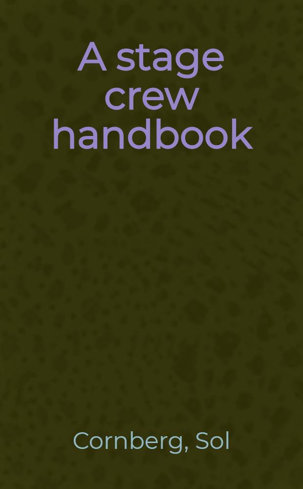 A stage crew handbook