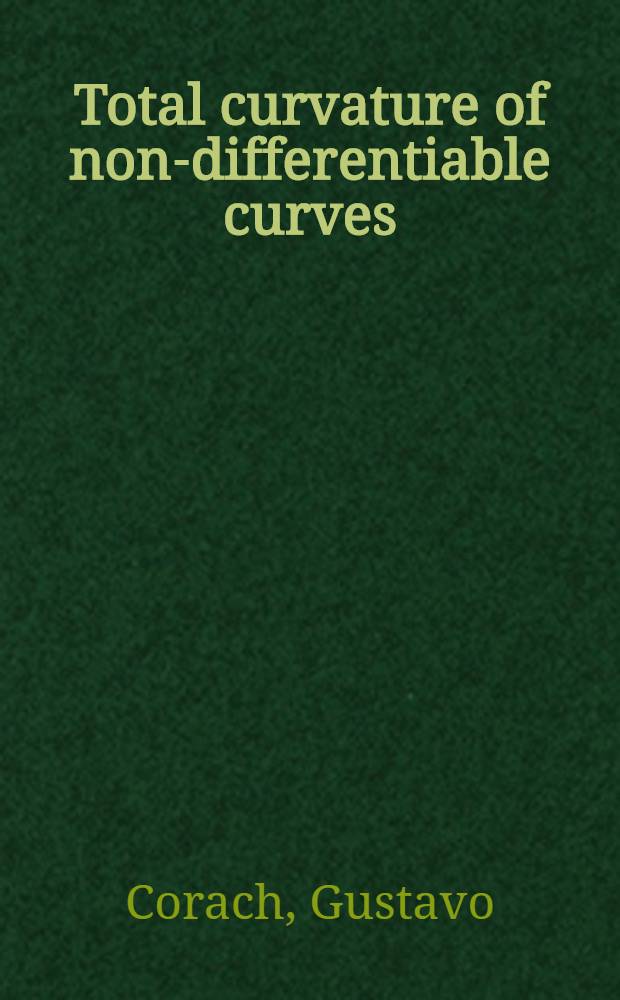 Total curvature of non-differentiable curves