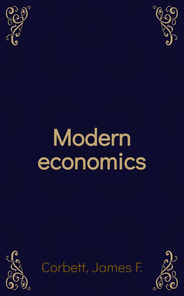 Modern economics