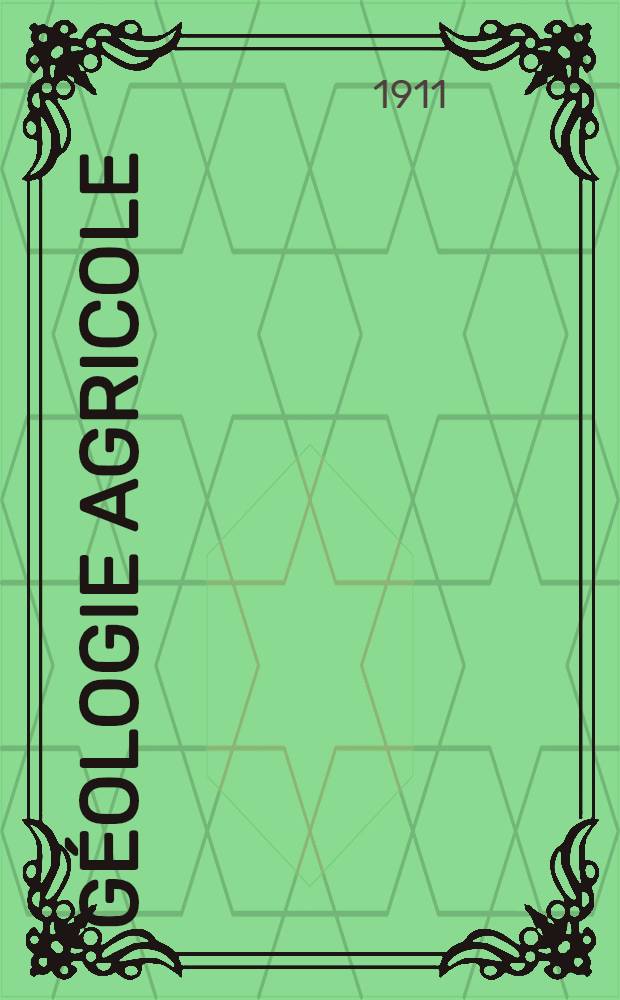 Géologie agricole