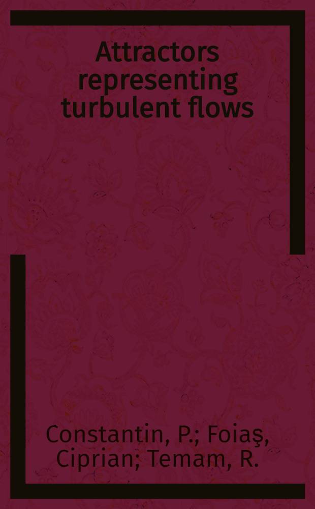 Attractors representing turbulent flows