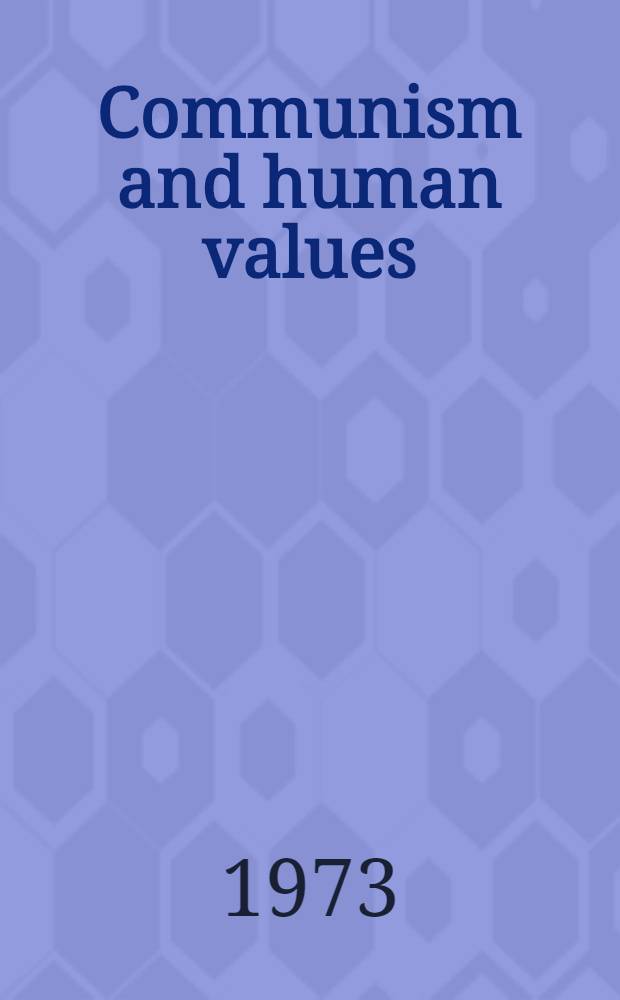 Communism and human values