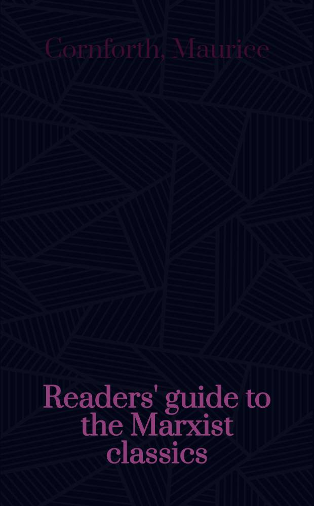 Readers' guide to the Marxist classics