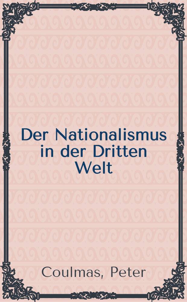 Der Nationalismus in der Dritten Welt