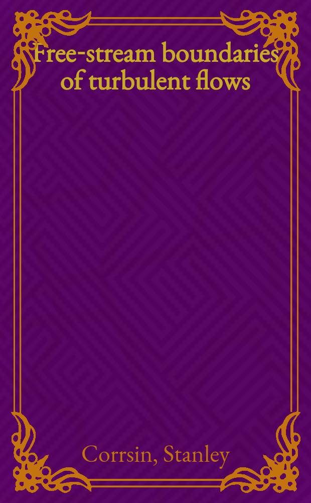 Free-stream boundaries of turbulent flows