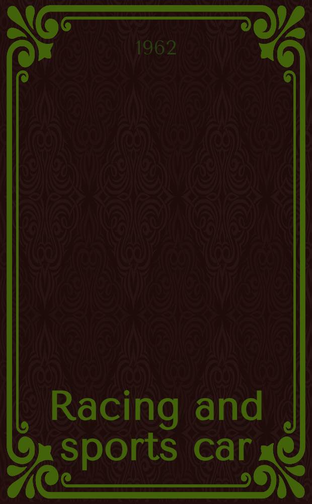 Racing and sports car : Chassis design