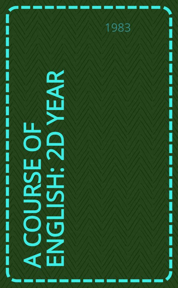 A course of English : 2d year