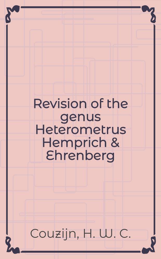 Revision of the genus Heterometrus Hemprich & Ehrenberg (Scorpionidae, Arachnidea)