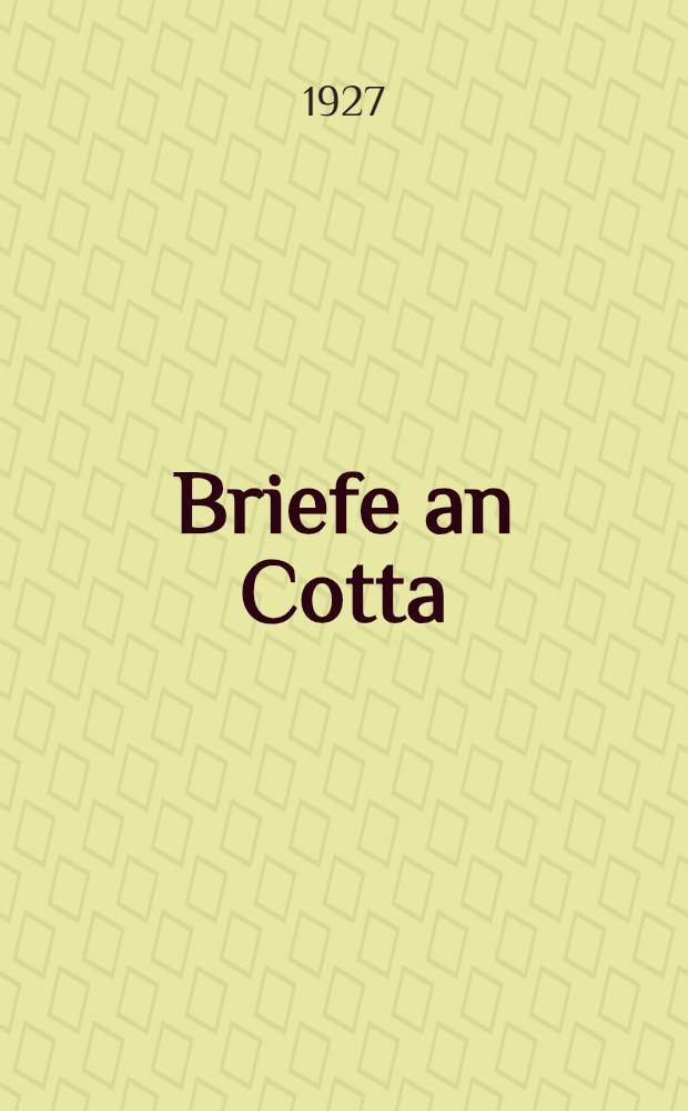 Briefe an Cotta