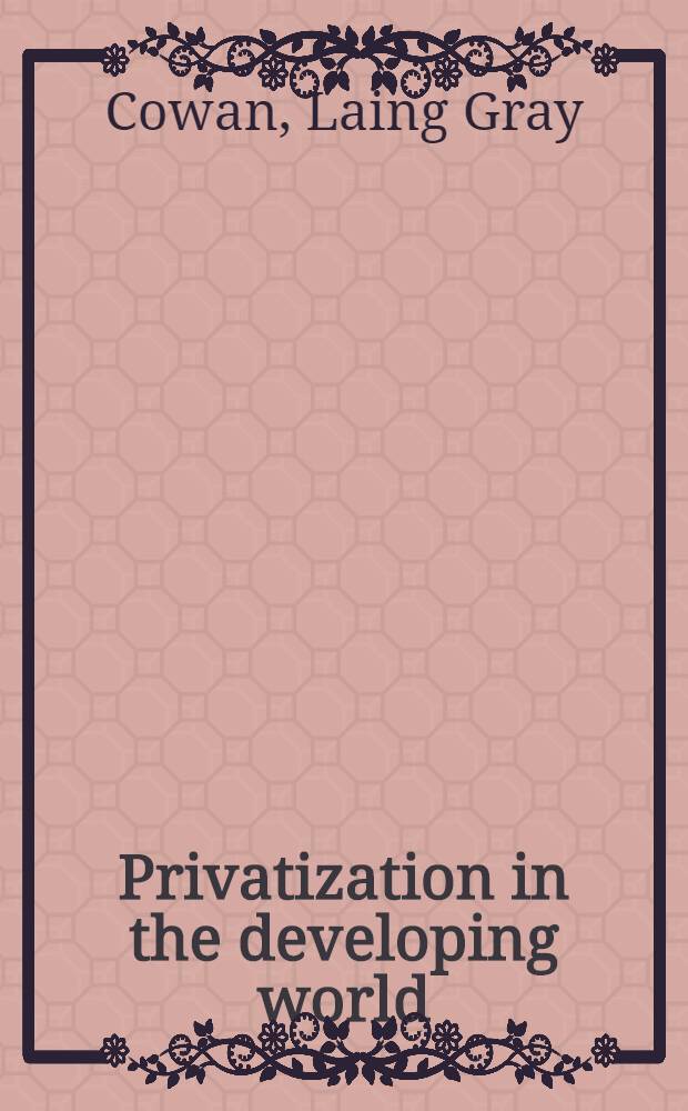 Privatization in the developing world