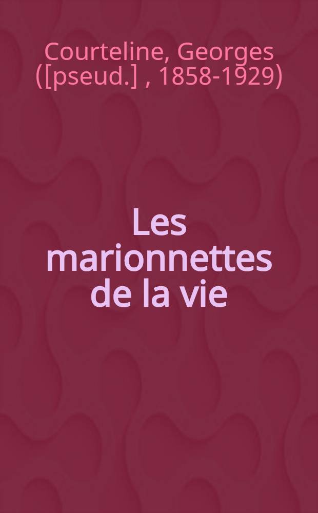 ... Les marionnettes de la vie