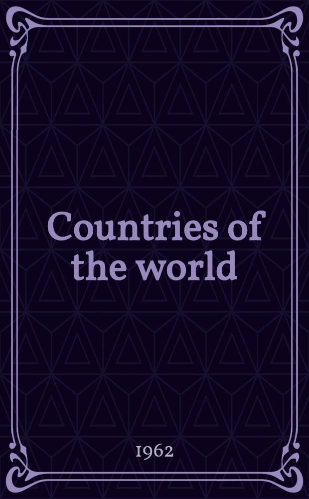 Countries of the world : Information series