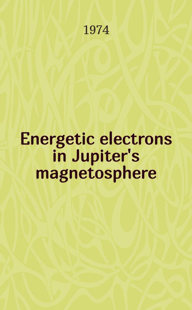 Energetic electrons in Jupiter's magnetosphere