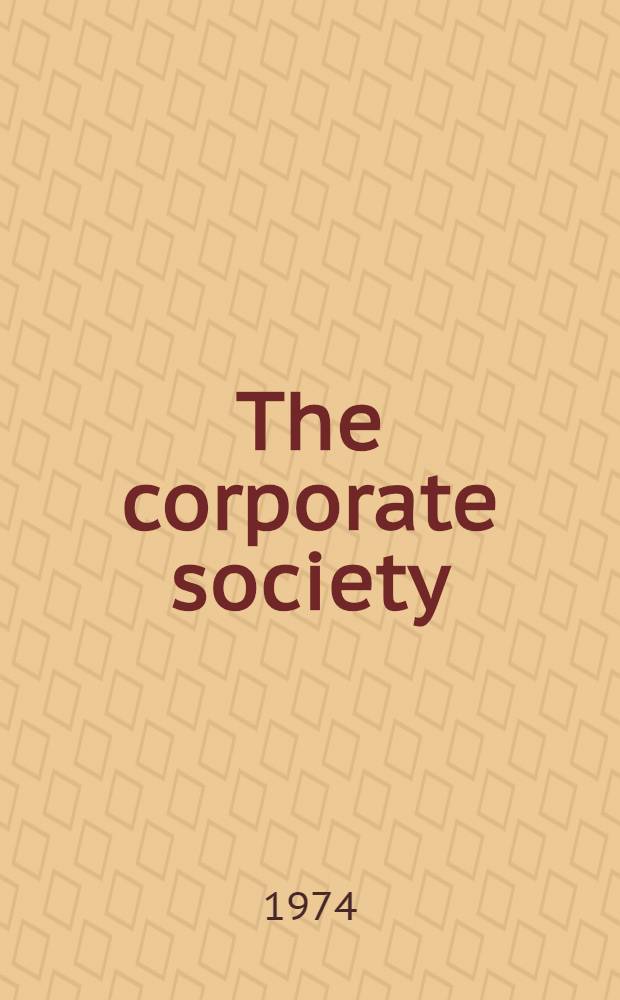The corporate society