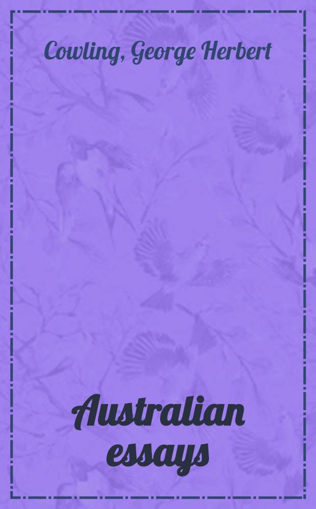 Australian essays