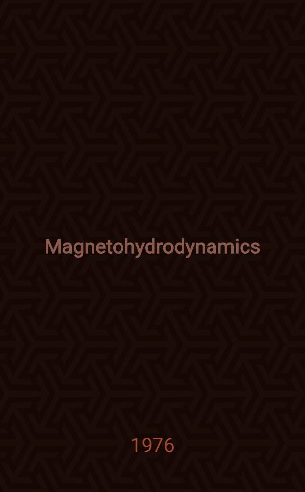 Magnetohydrodynamics