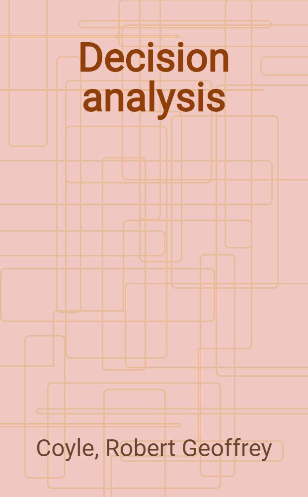 Decision analysis