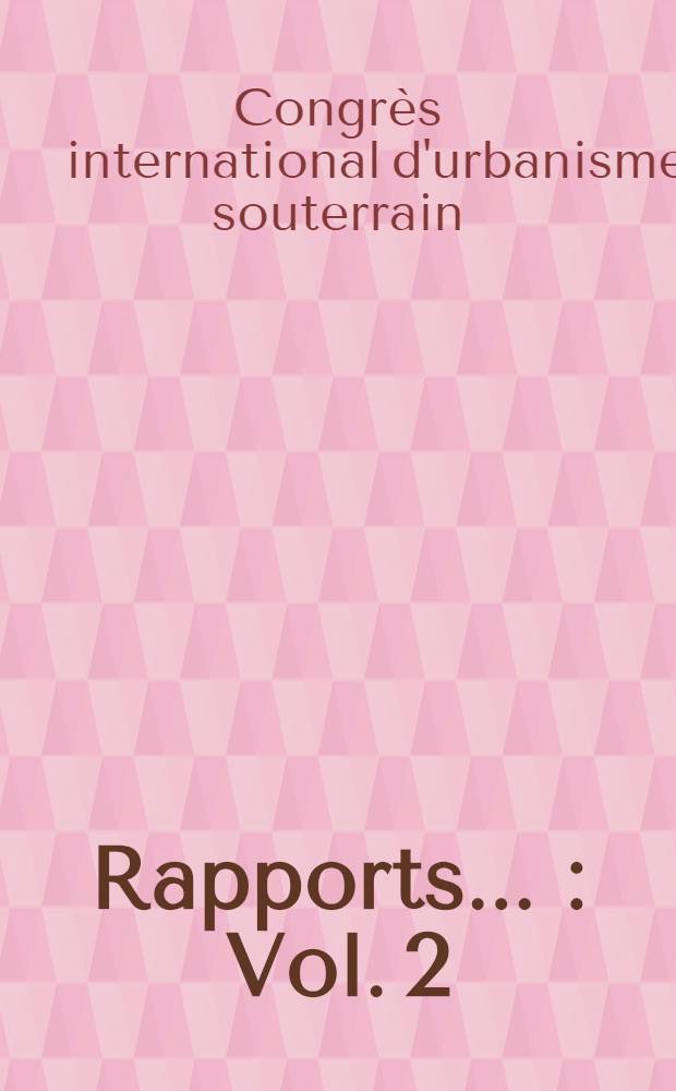 Rapports ... : Vol. 2