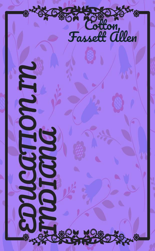 Education in Indiana (1793 to 1934)