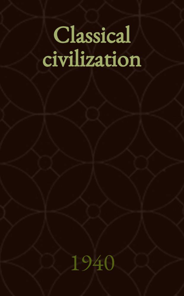 Classical civilization