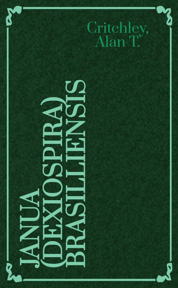 Janua (Dexiospira) brasilliensis (Grube) (Polychaeta: Spirorbidae) : A new record from the south-west Netherlands