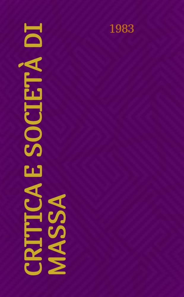 Critica e società di massa
