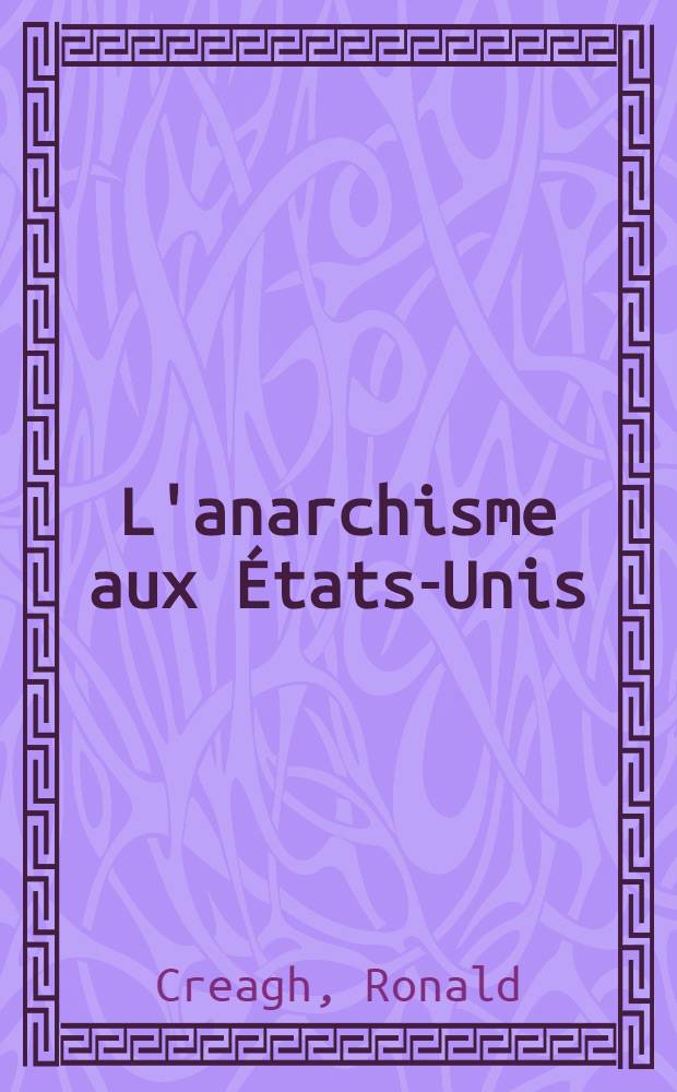 L'anarchisme aux États-Unis