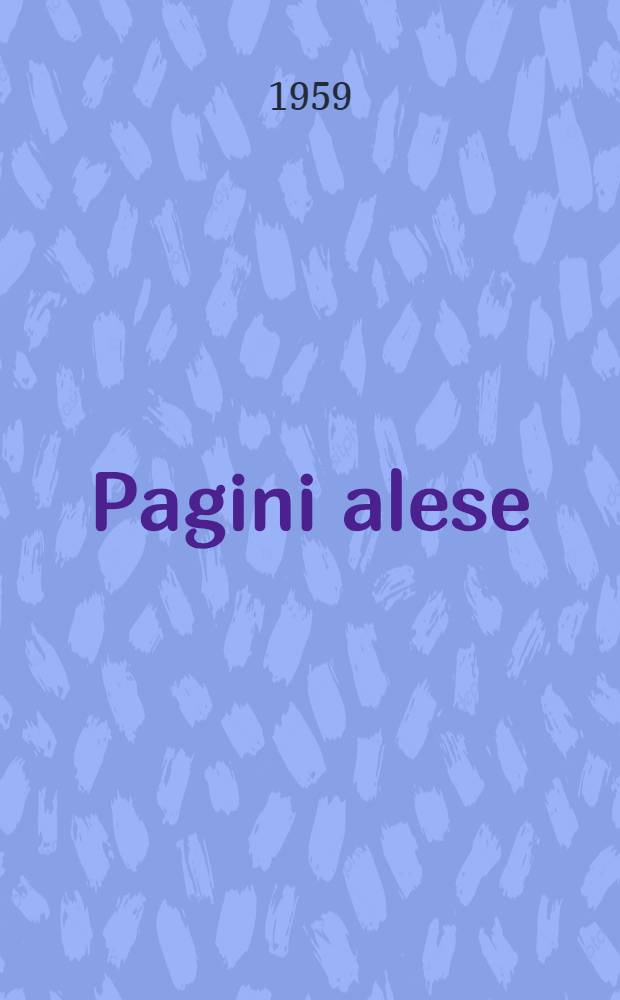 Pagini alese