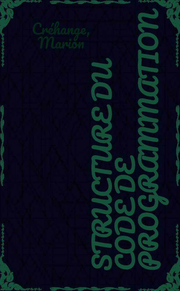 Structure du code de programmation