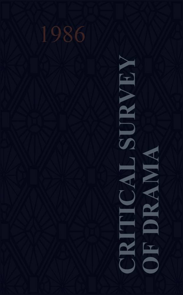 Critical survey of drama : Foreign lang. ser. 5 : Authors