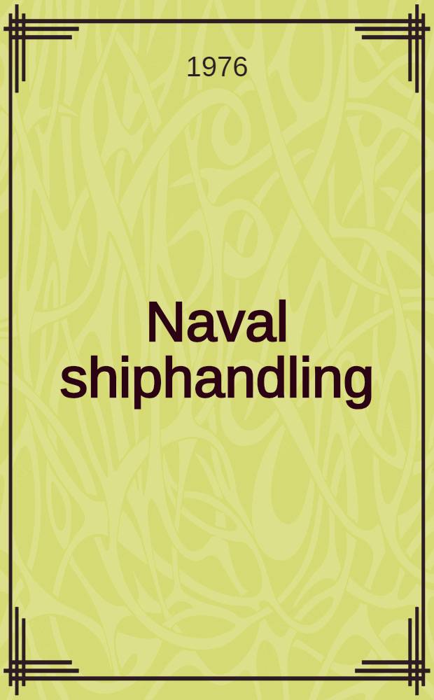 Naval shiphandling