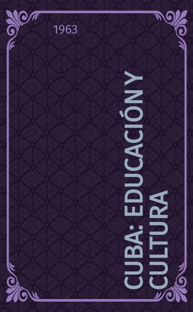 Cuba : Educación y cultura : Colección