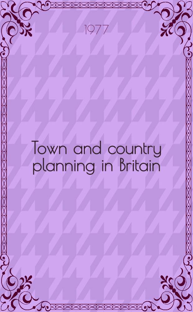Town and country planning in Britain