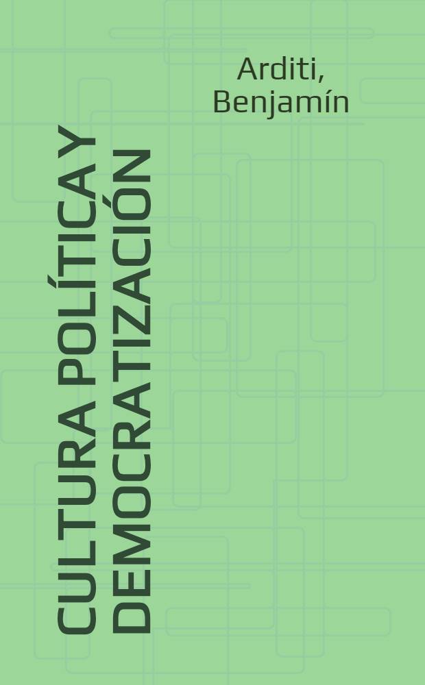 Cultura política y democratización