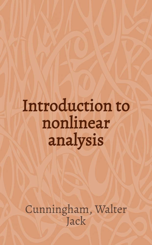 Introduction to nonlinear analysis