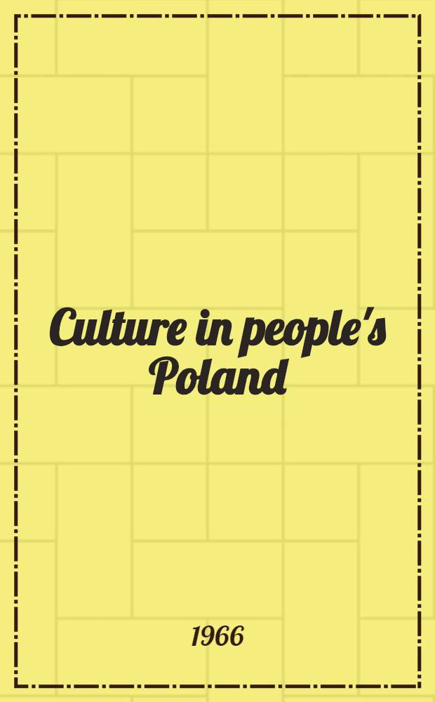 Culture in people's Poland