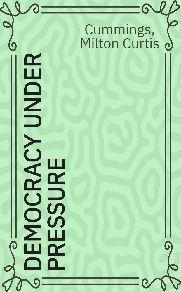 Democracy under pressure : An introduction to the American political system