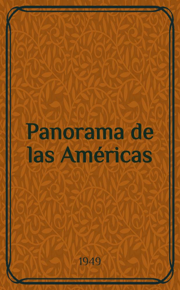 Panorama de las Américas : An elementary Spanish reader