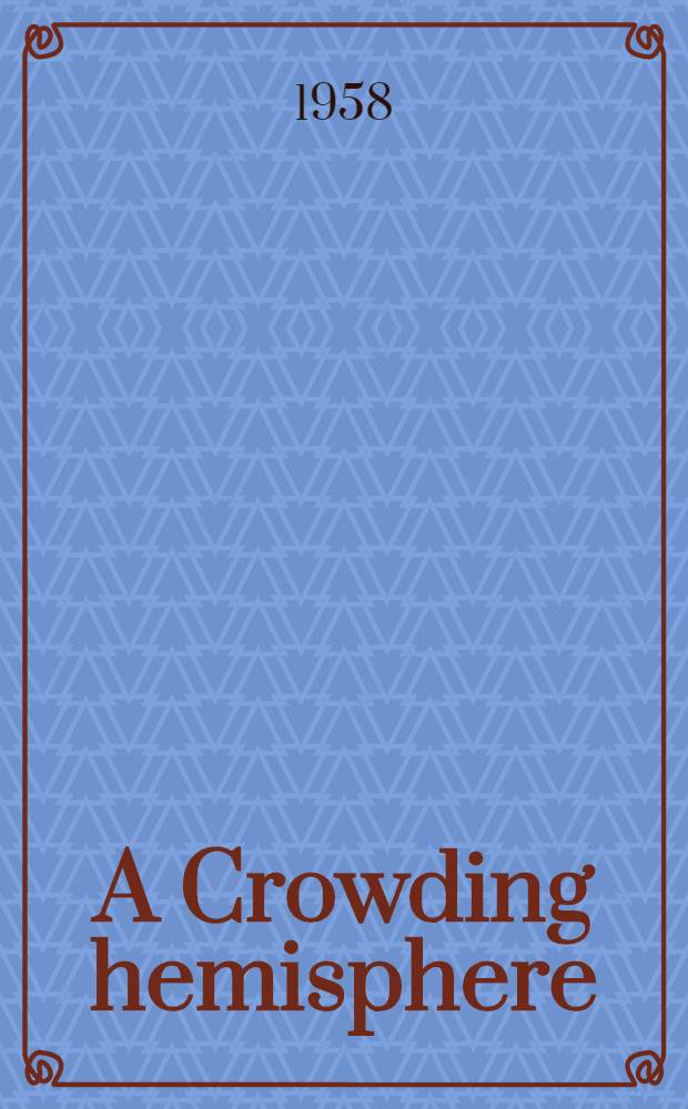 A Crowding hemisphere: population change in the Americas : Symposium