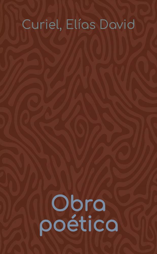 Obra po&eacute;tica