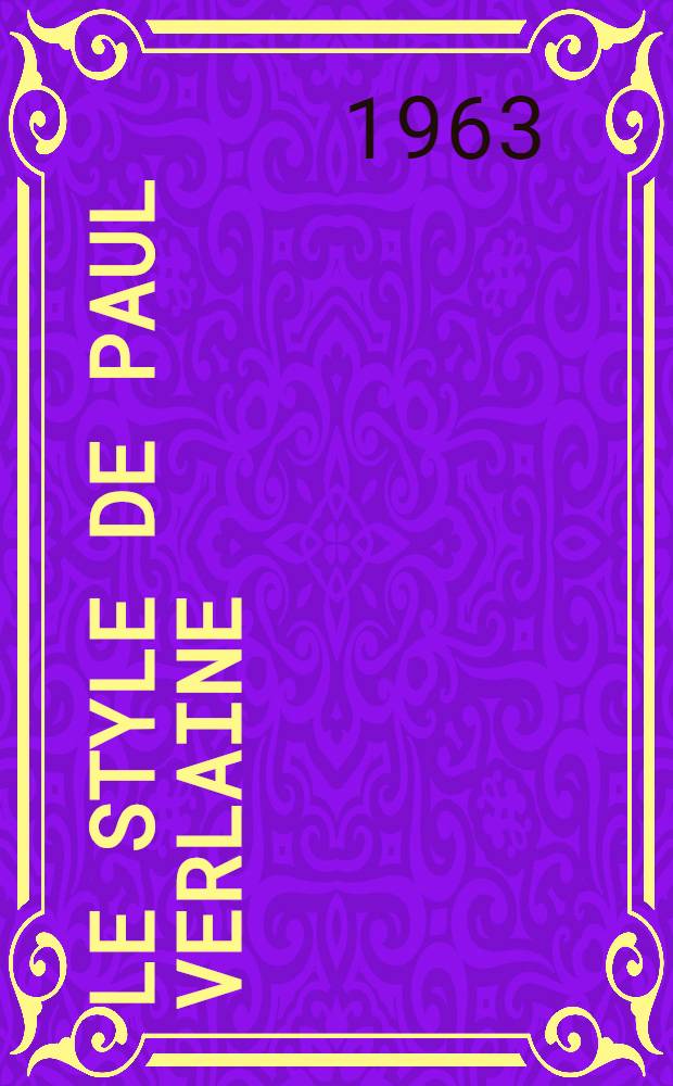 Le style de Paul Verlaine