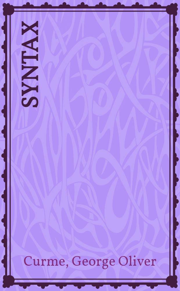 Syntax