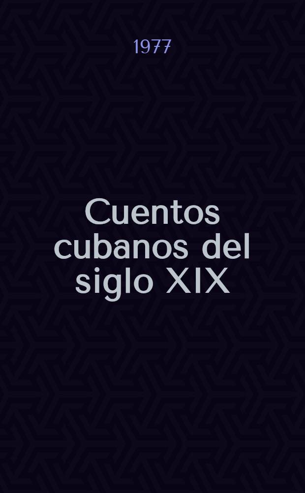 Cuentos cubanos del siglo XIX