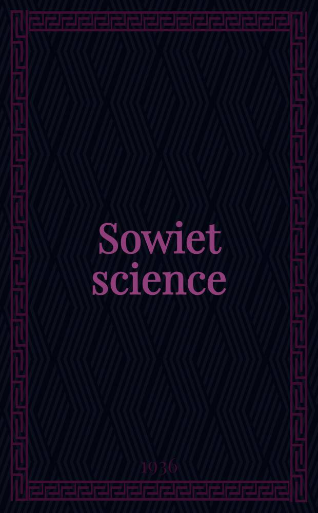 Sowiet science