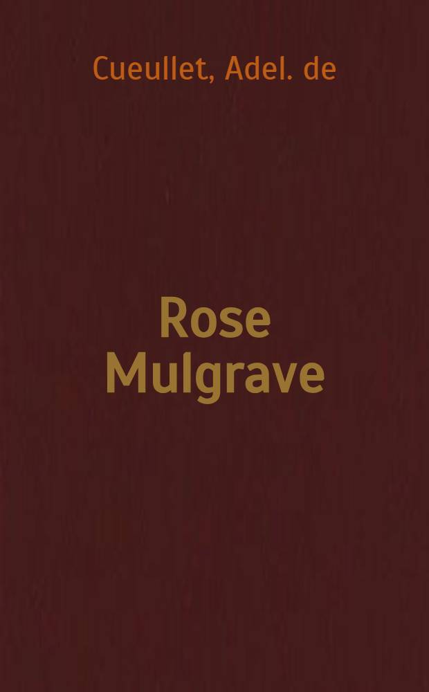 Rose Mulgrave