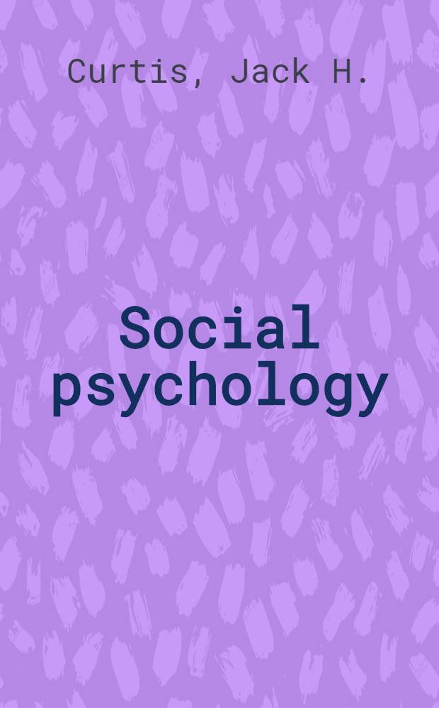 Social psychology