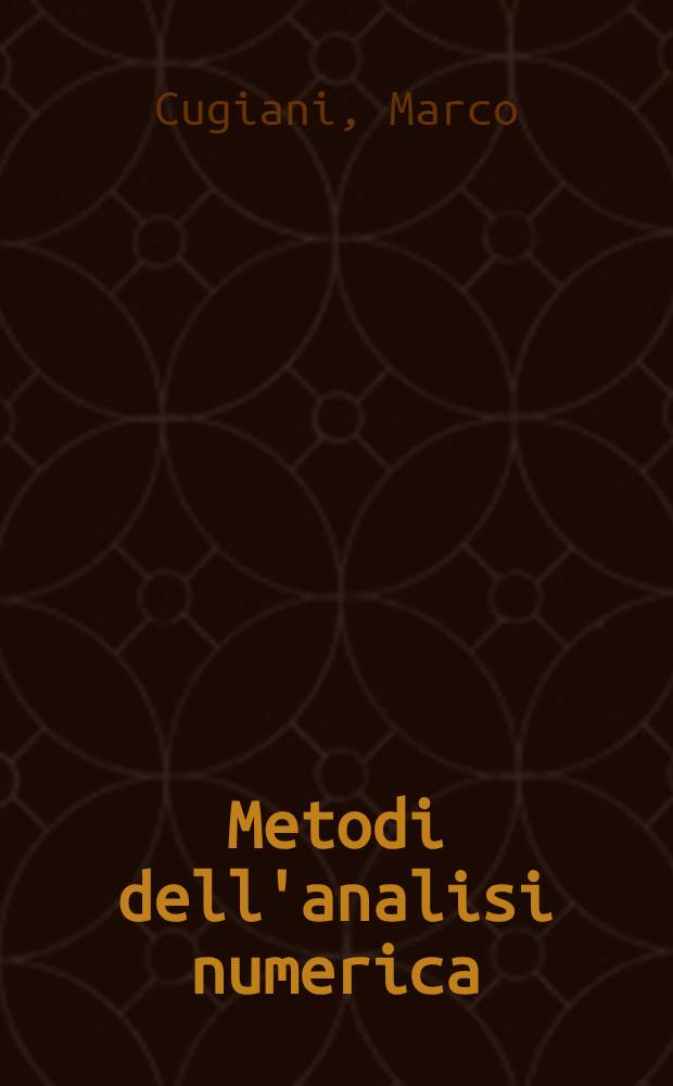 Metodi dell'analisi numerica